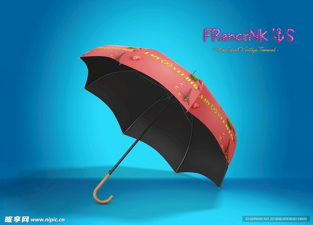 雨伞外观设计 雨伞贴图 遮阳伞