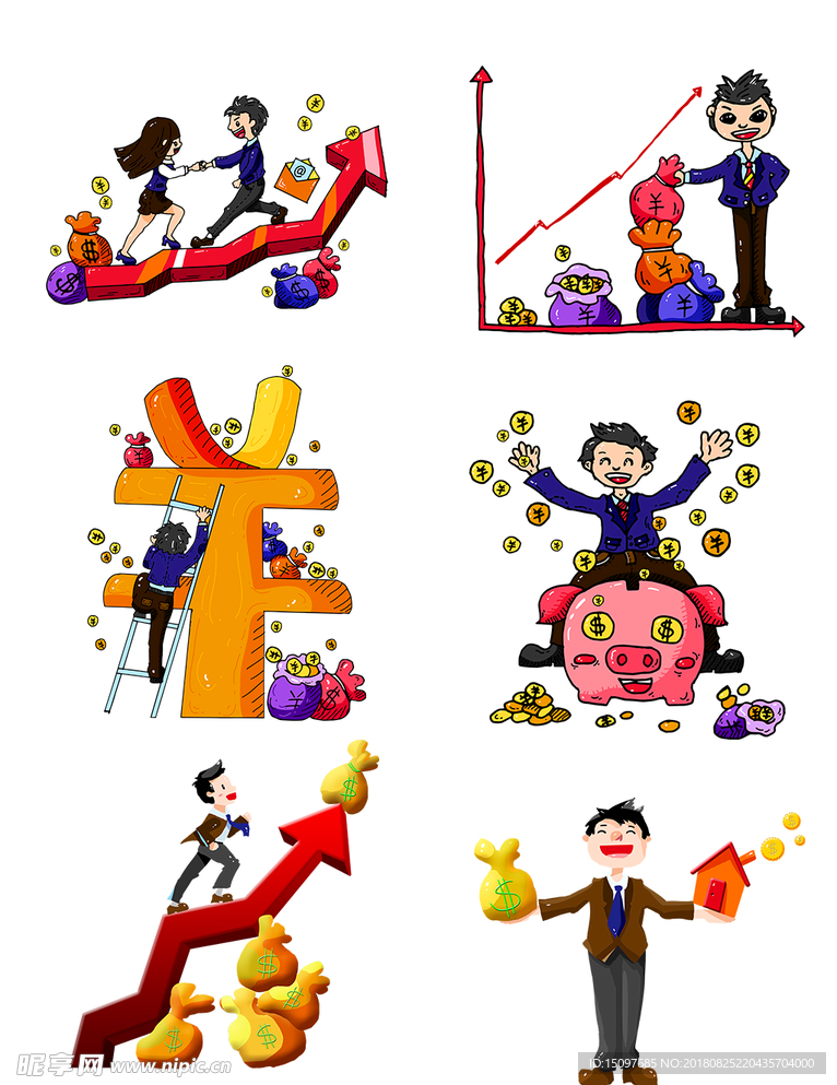 金融钱素材