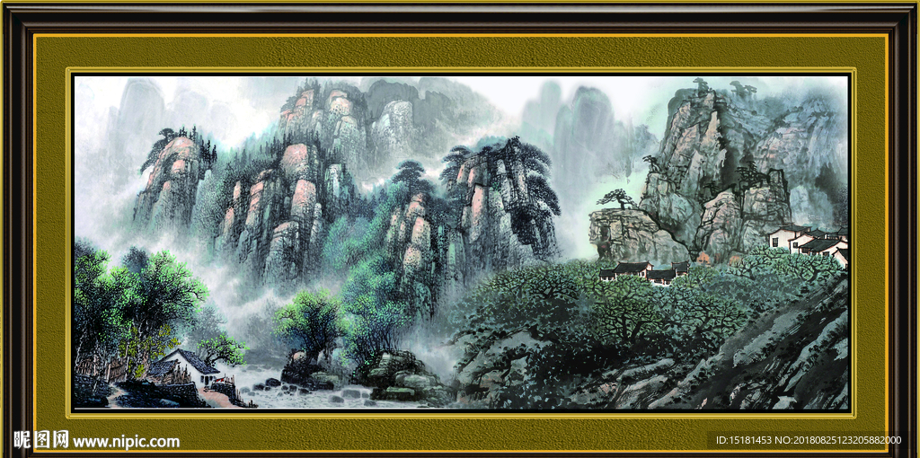山水国画