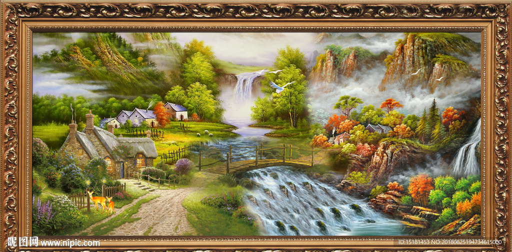 山水油画