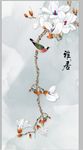 雅居高雅中式花鸟玄关屏风创意背