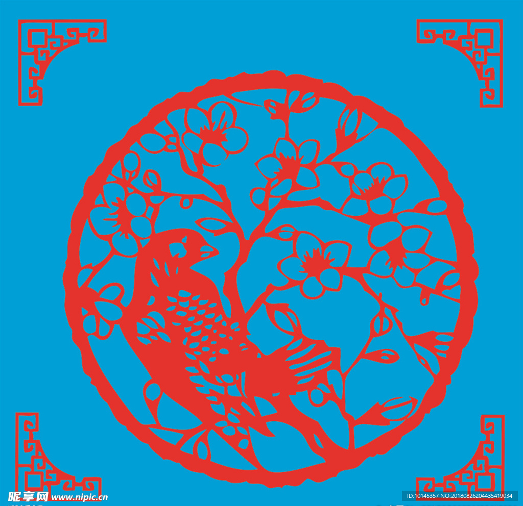 花鸟剪纸