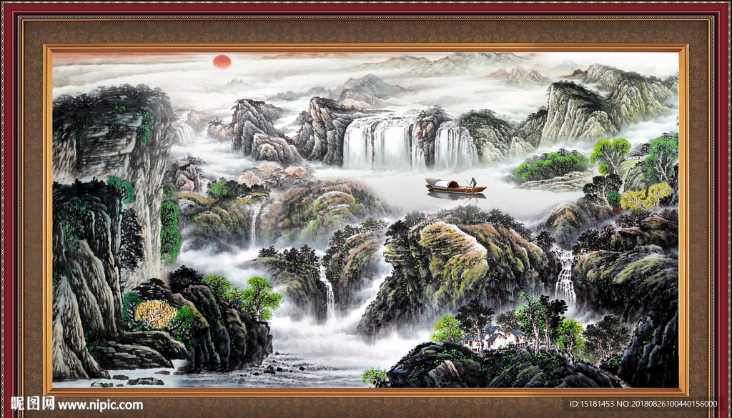 巨幅山水画