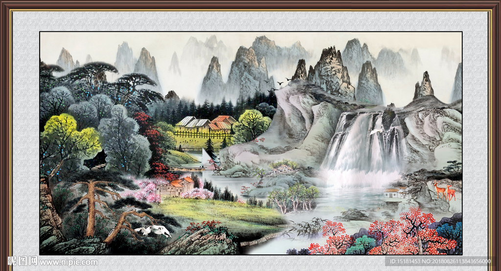 巨幅山水画