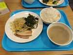 快餐 一碟菜 白色碟子 吃快餐