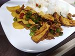 快餐 一碟菜 白色碟子 吃快餐