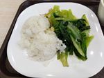 快餐 一碟菜 白色碟子 吃快餐