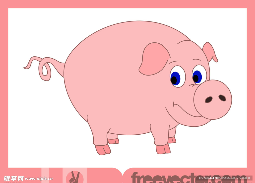 可爱卡通猪猪