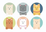 矢量可爱猫猫图片