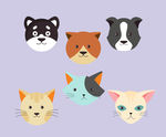 矢量可爱猫猫图片