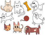 矢量可爱猫猫图片