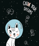矢量可爱猫猫图片