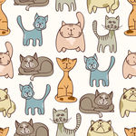 矢量可爱猫猫图片