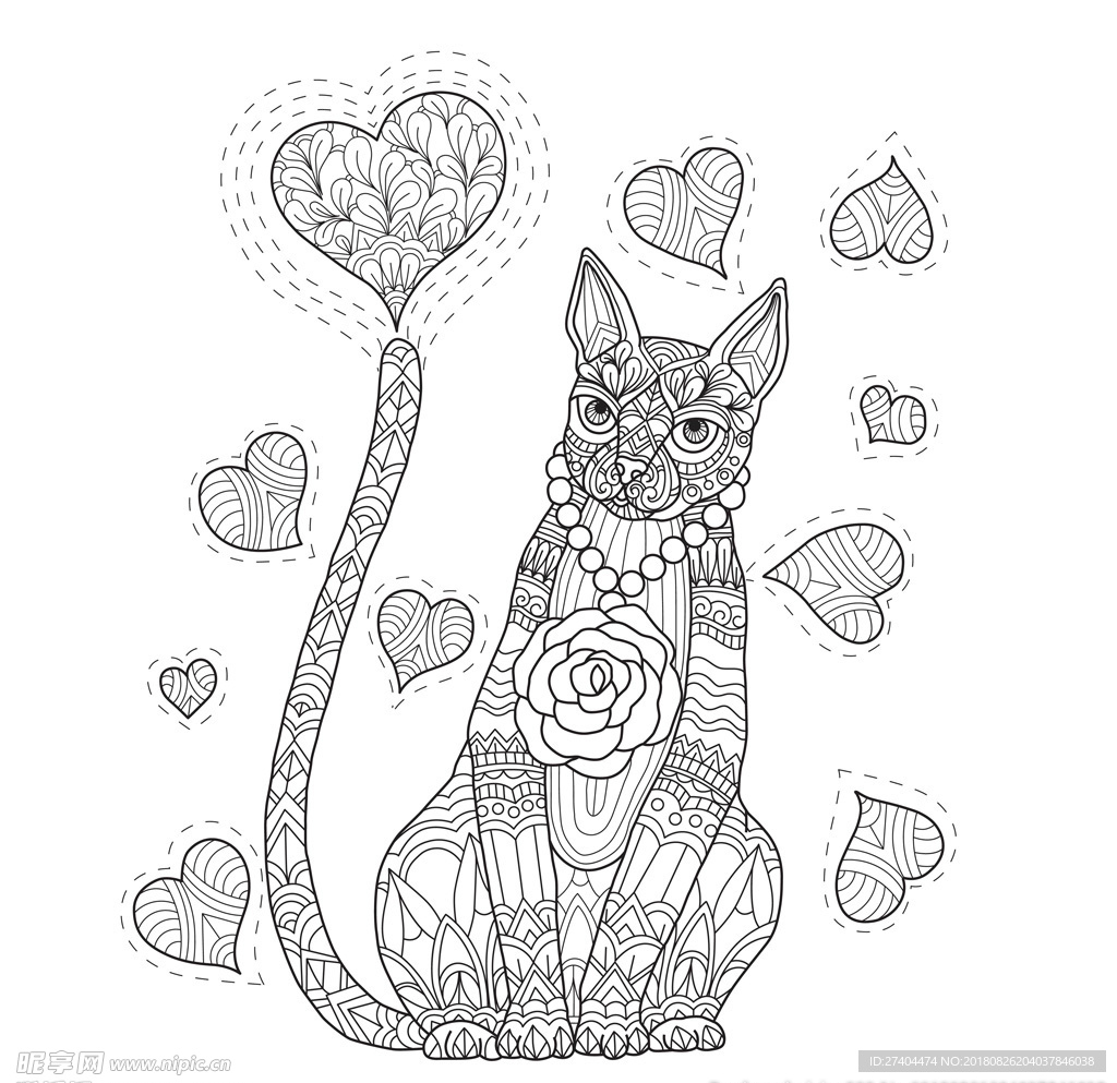 矢量可爱猫猫图片