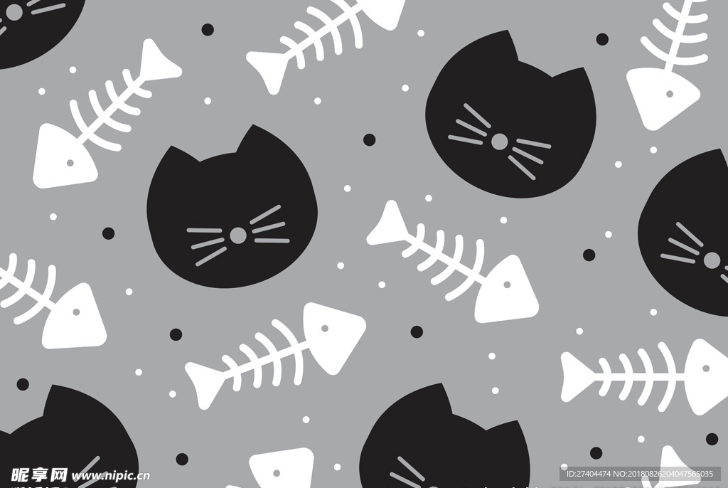 矢量可爱猫猫图片