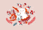 矢量可爱猫猫图片