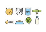 矢量可爱猫猫图片