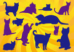 矢量可爱猫猫图片