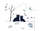 矢量可爱猫猫图片