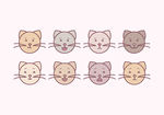 矢量可爱猫猫图片