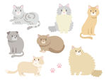 矢量可爱猫猫图片