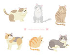 矢量可爱猫猫图片