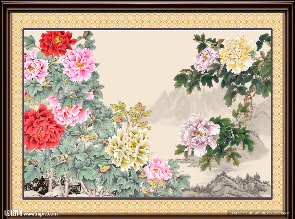 国色天香国画