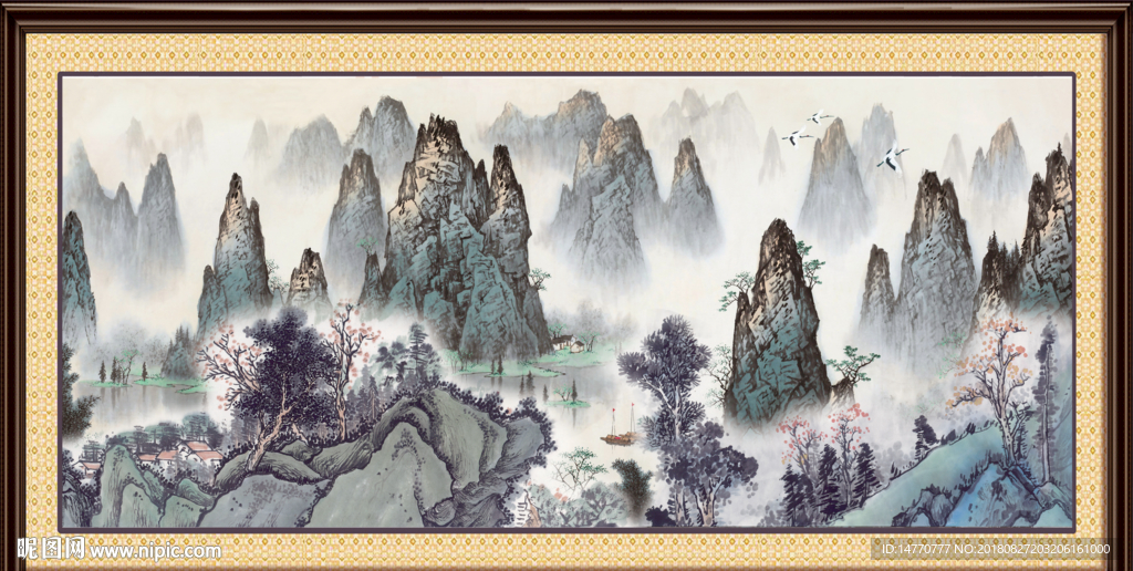 巨幅山水画