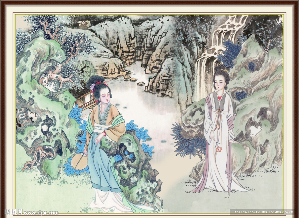 国画仕女图
