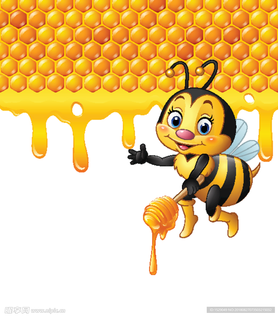 可爱卡通蜜蜂