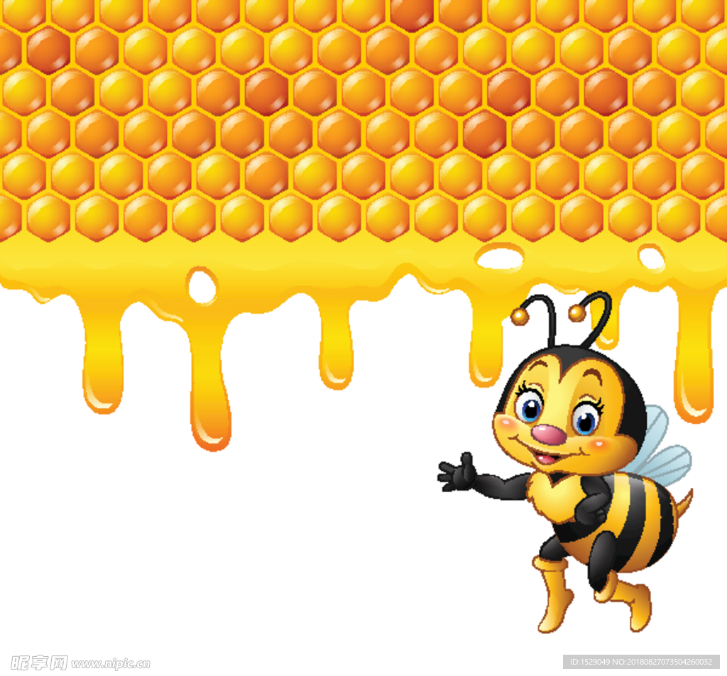 可爱卡通蜜蜂