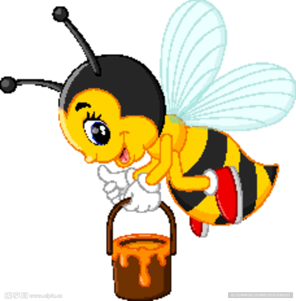 可爱卡通蜜蜂