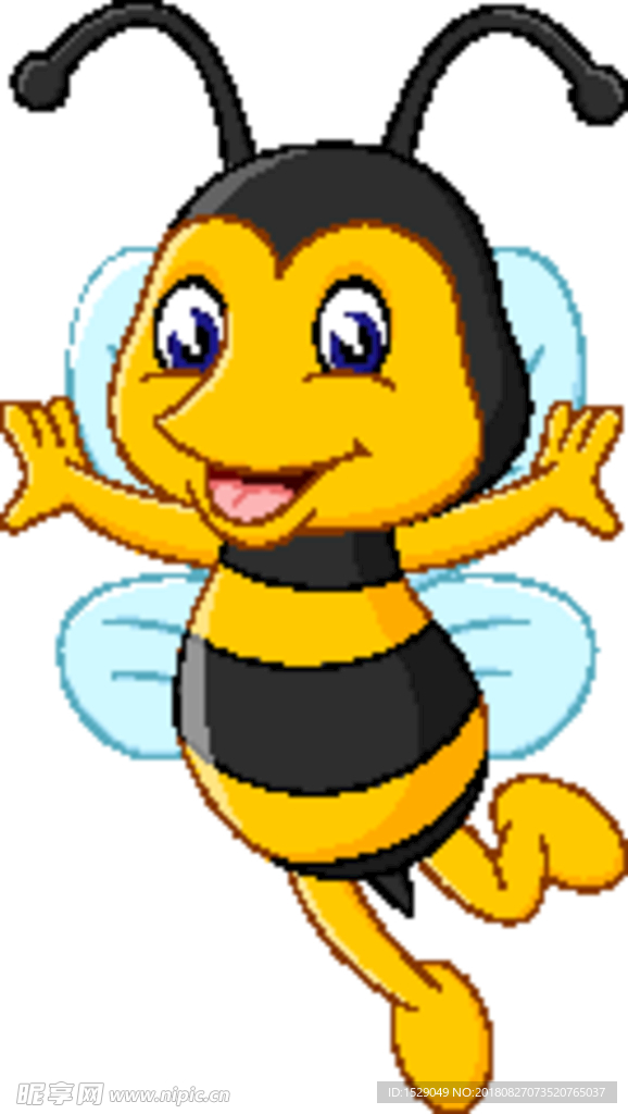 可爱卡通蜜蜂