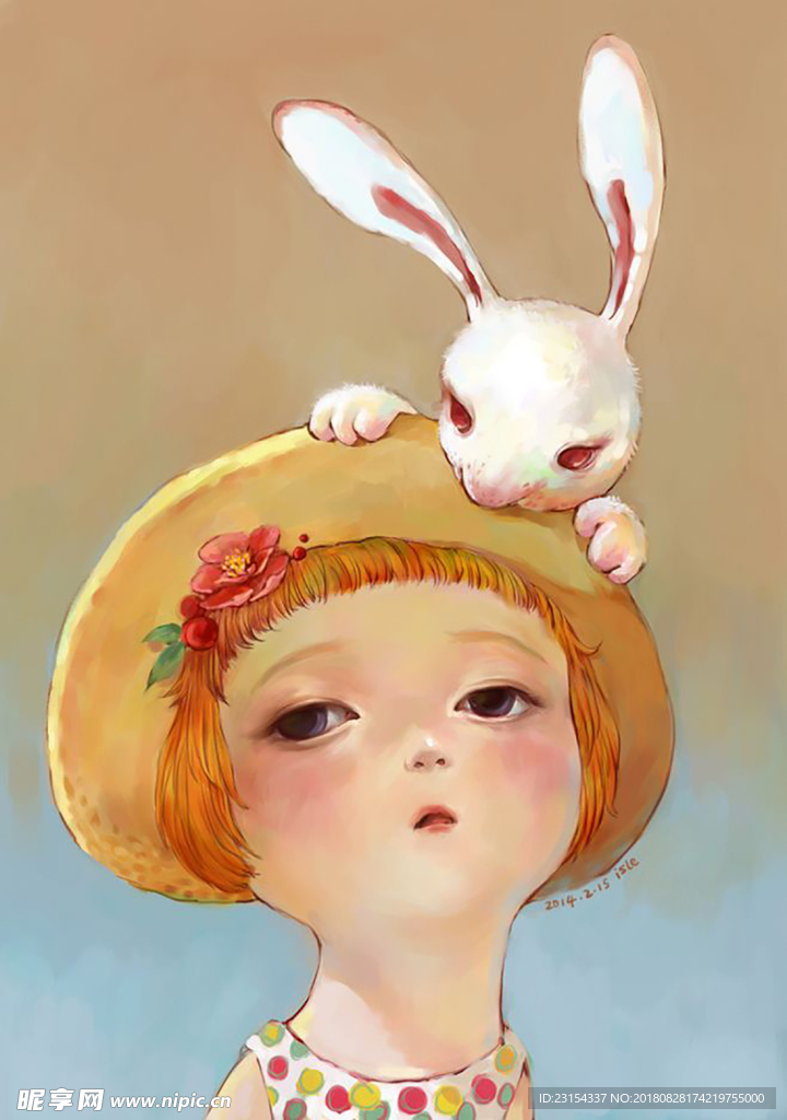 插画 兔子