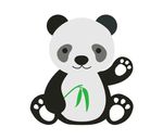 卡通熊猫 彩色 CDR设计