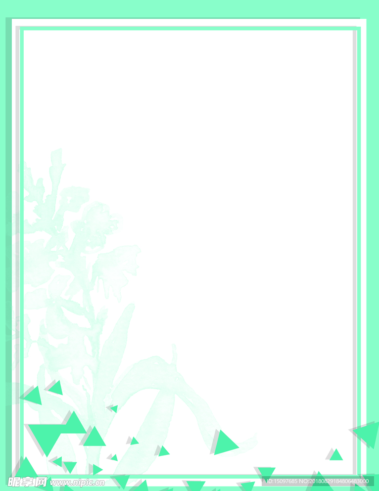水彩花