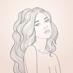 手绘女生