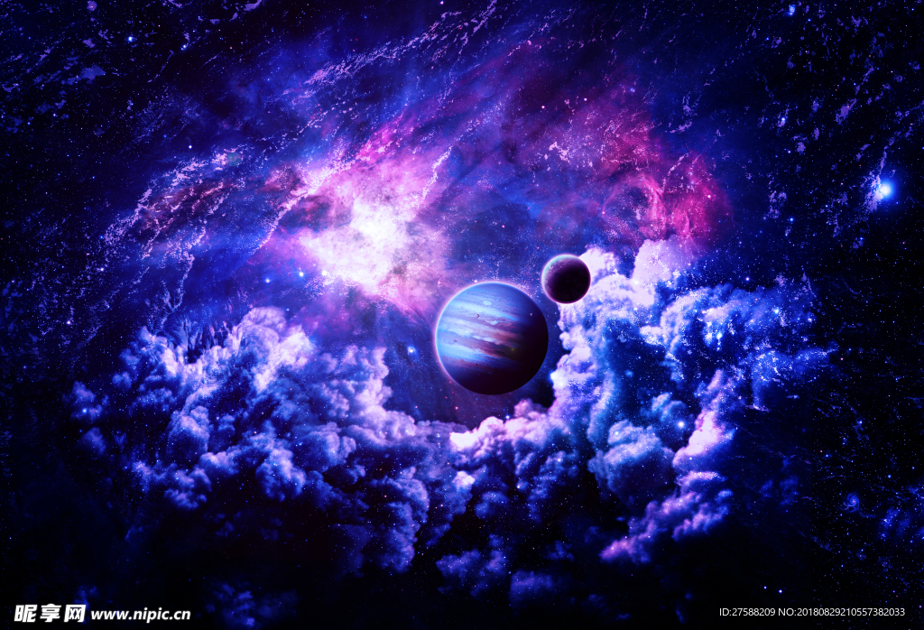 梦幻星空素材