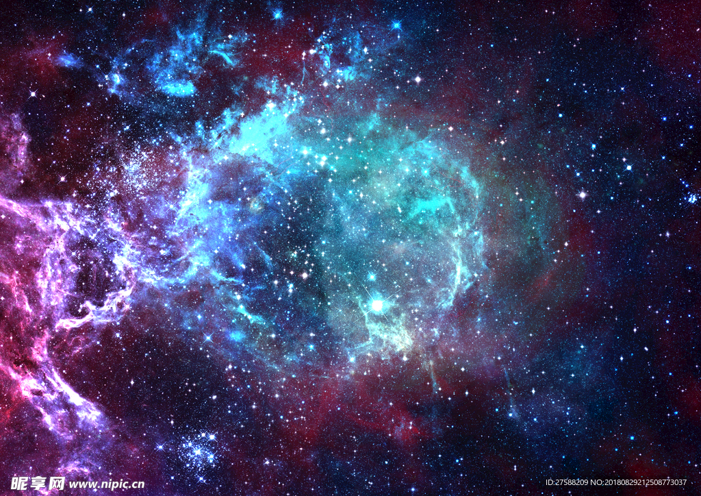 炫彩宇宙星云图片