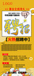 精英 招聘 展架