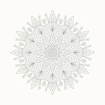 装饰曼荼罗花纹