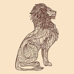 狮子插画