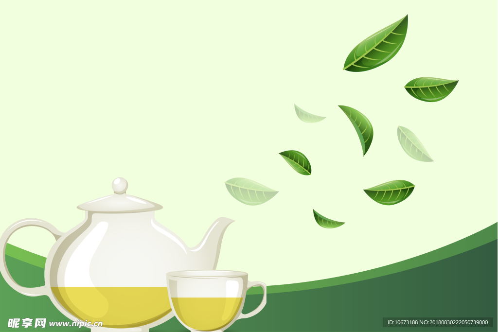 茶叶背景图