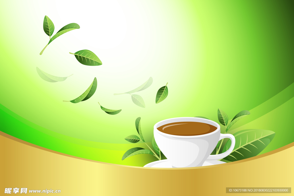茶叶背景图