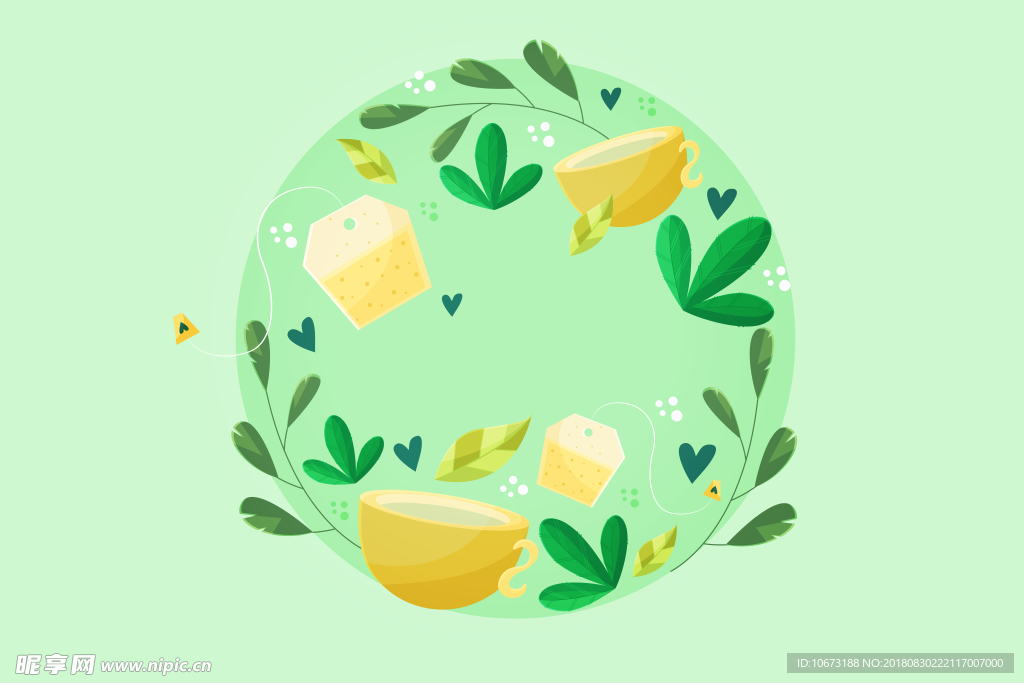 茶叶背景图