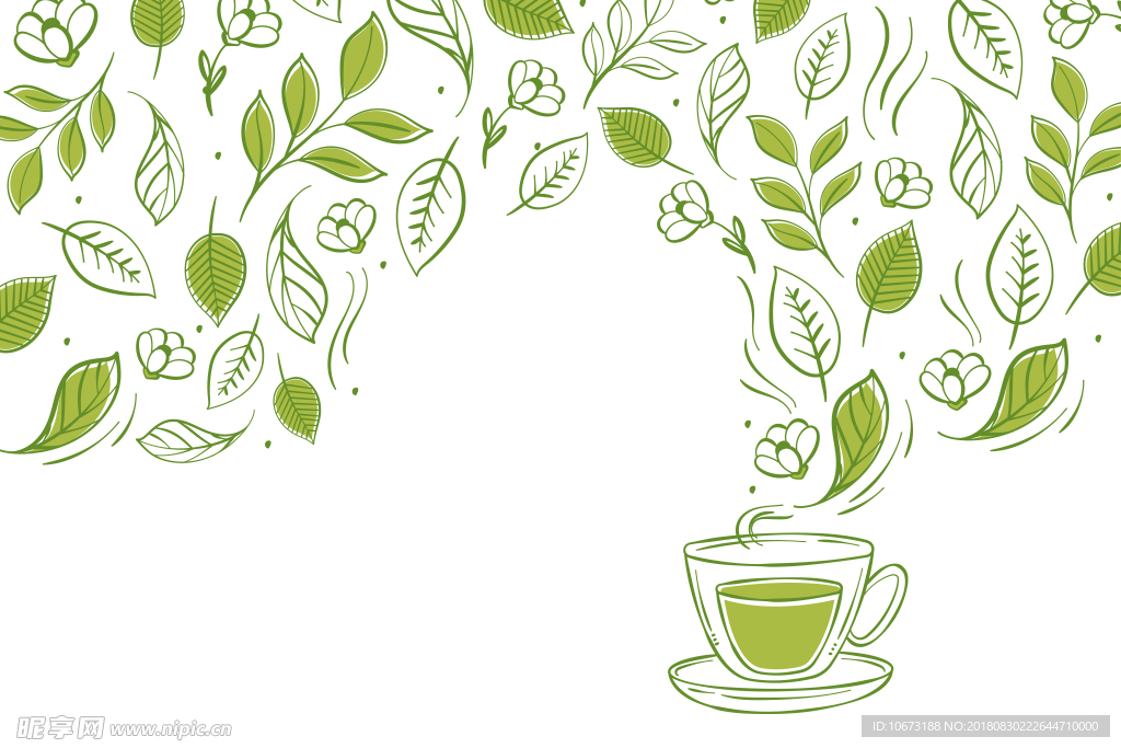茶叶背景图