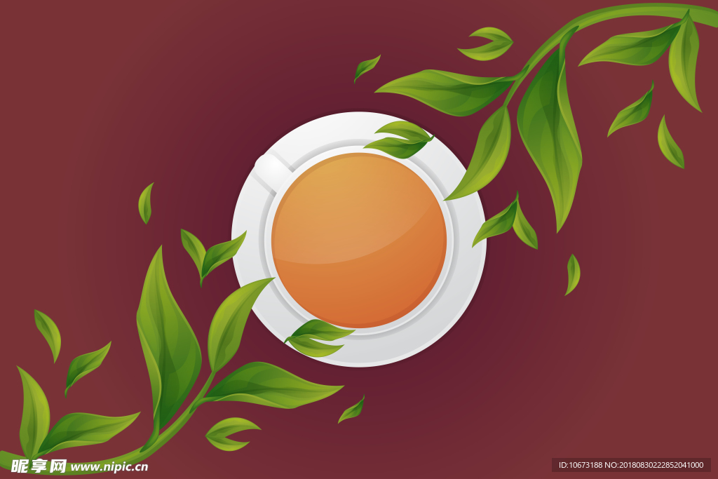 茶叶背景图