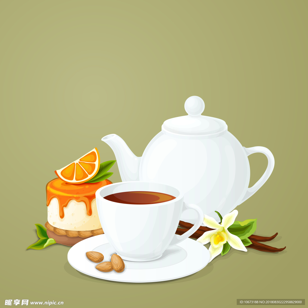 茶叶背景图