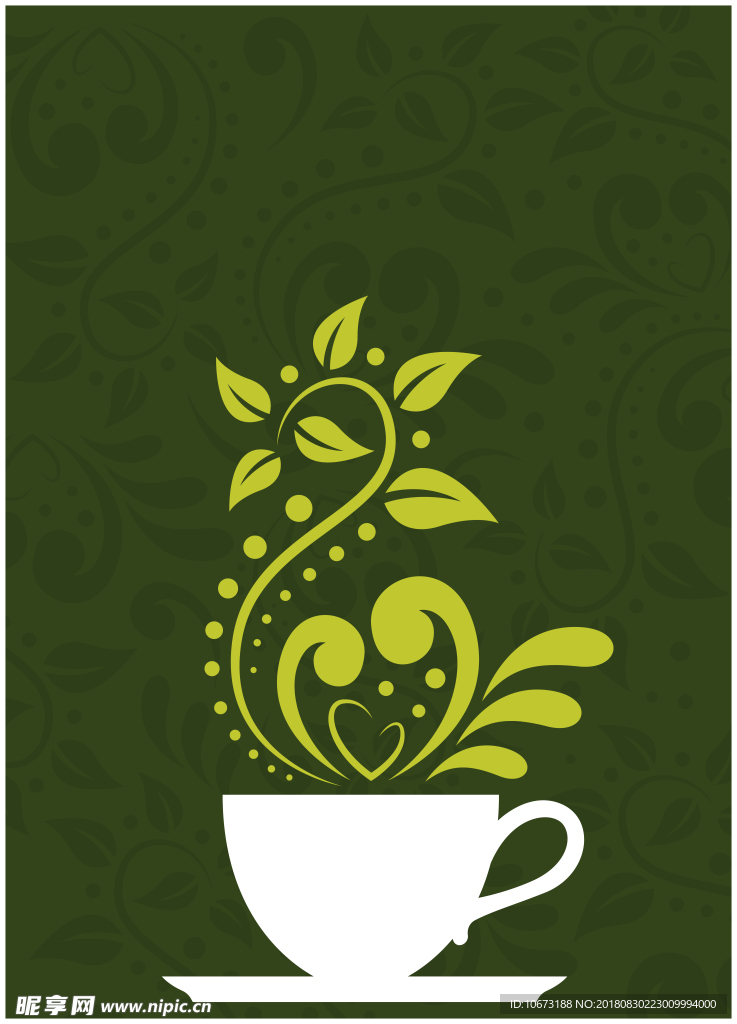 茶叶背景图