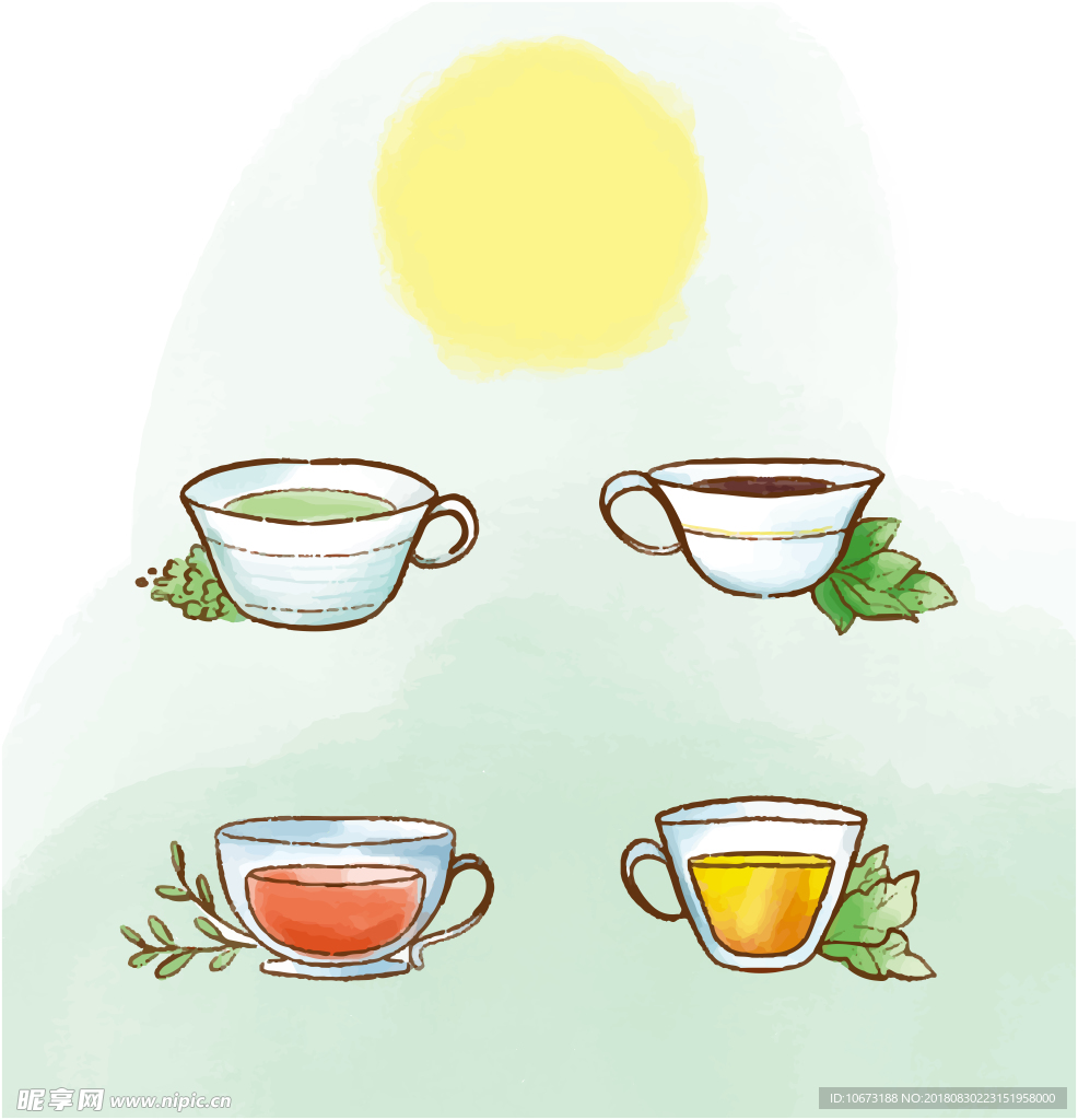 茶叶背景图